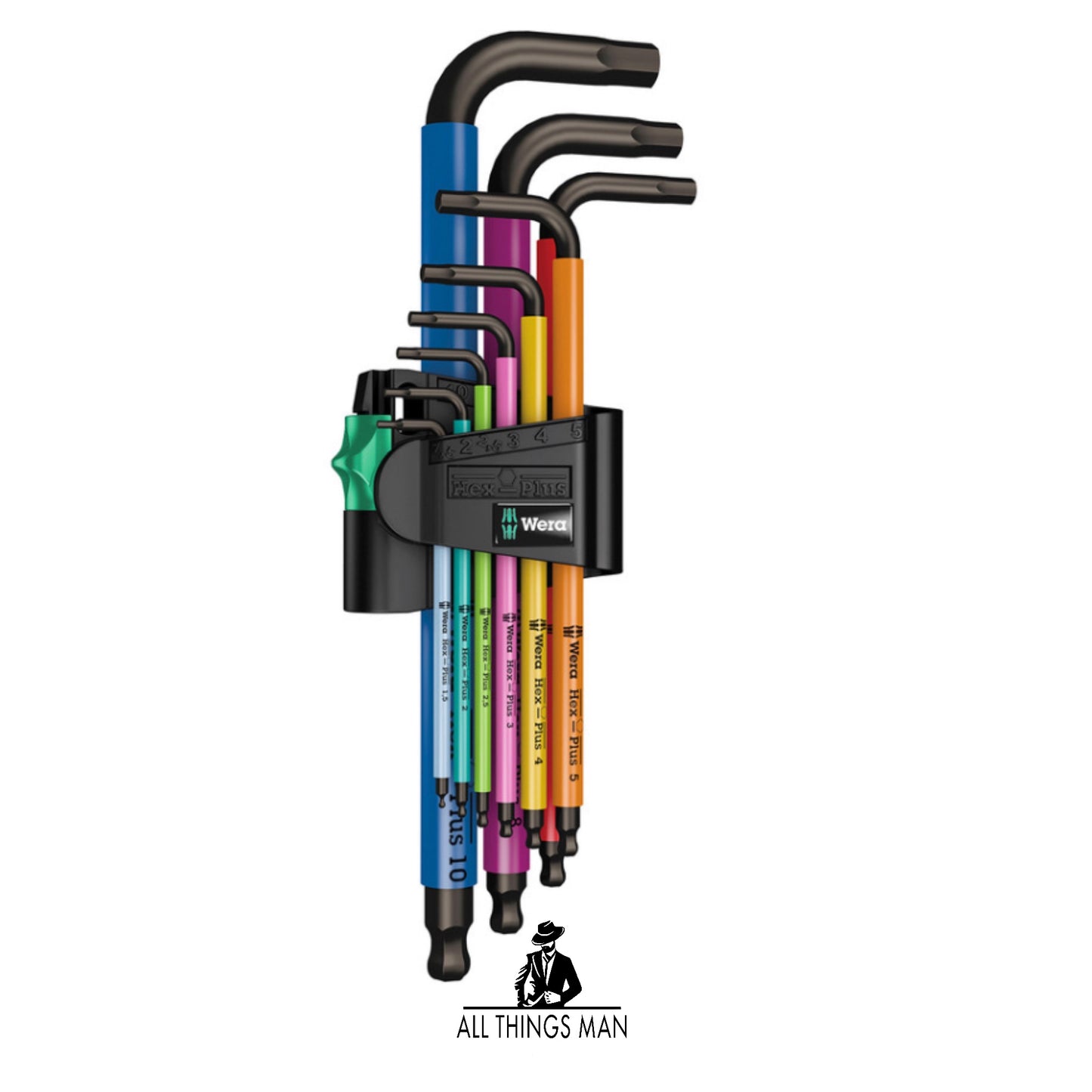 Wera Ball End Multi Colour Hex Key Set.  ATM.T.HK01C