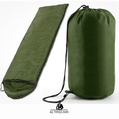 3-4 SEASON SINGLE SLEEPING BAGS CAMPING RECTANGULAR ENVELOPE ZIP UP KIDS ADULT