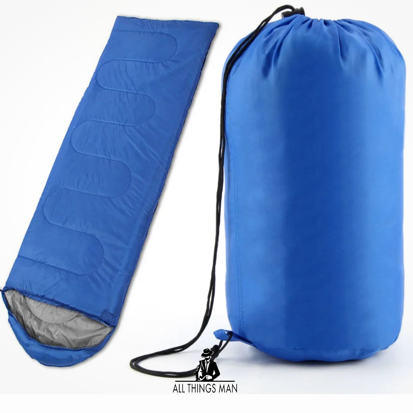 3-4 SEASON SINGLE SLEEPING BAGS CAMPING RECTANGULAR ENVELOPE ZIP UP KIDS ADULT