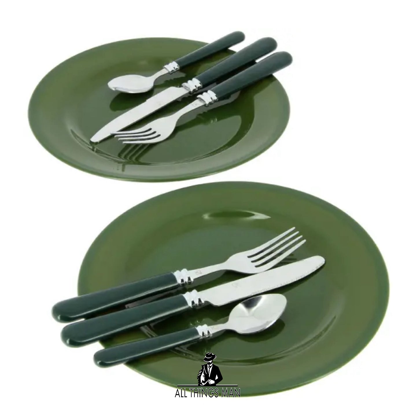 NGT 3 Piece Cook Set & Cutlery Camping Outdoor Cooking