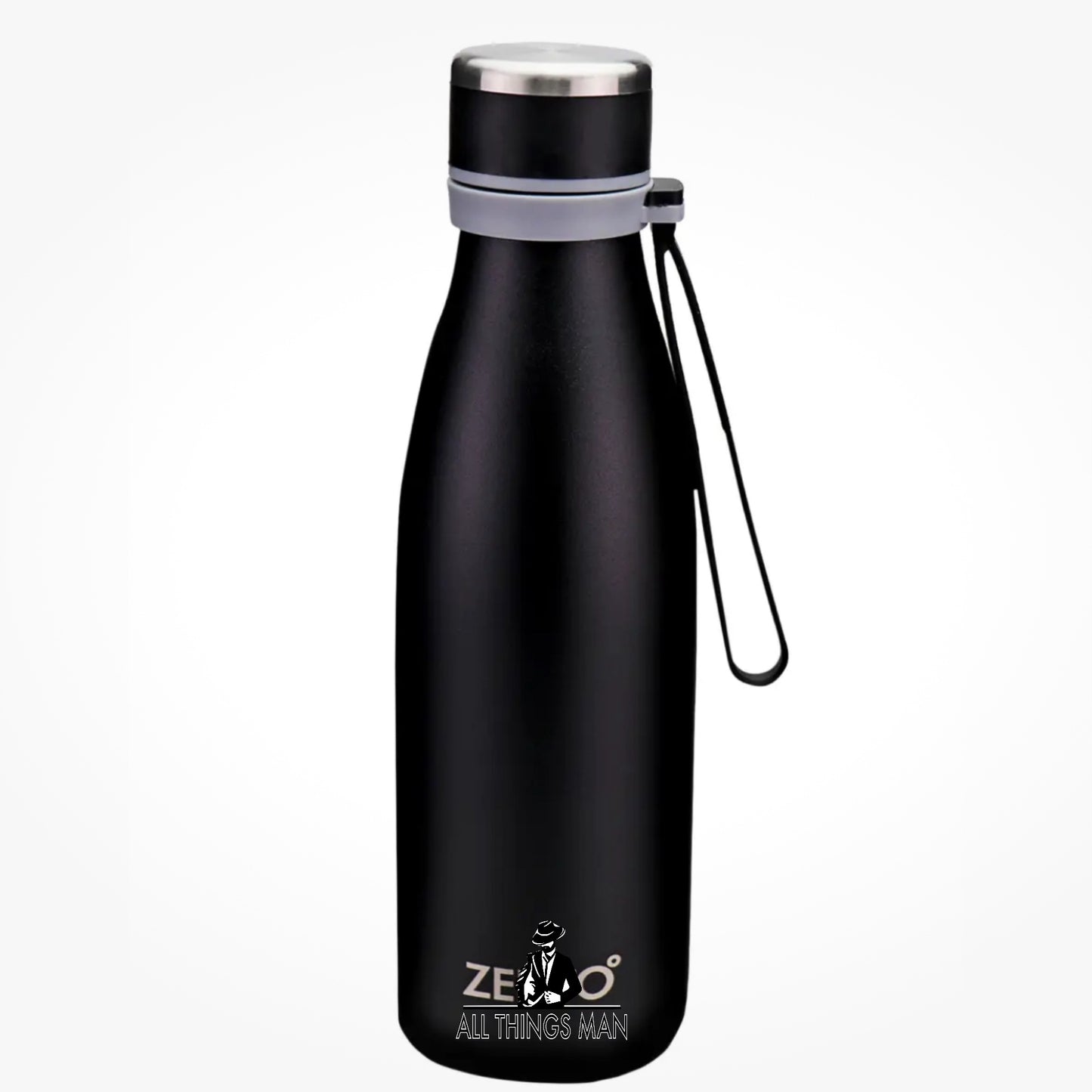 Stainless Steel Water Bottle Insulated Metal Camping Drink Flask 550ml