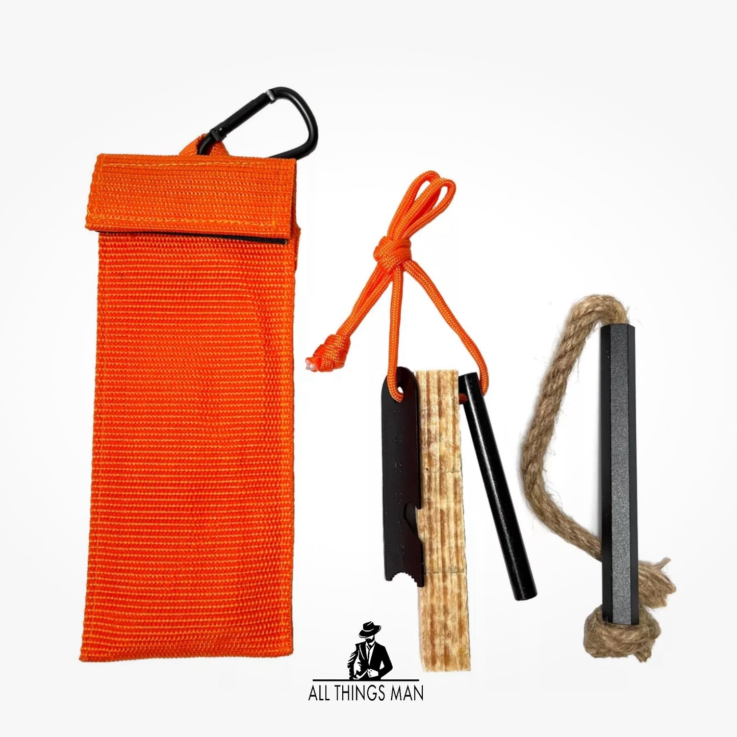 Pocket Fire Lighting Kit | Nood Bushcraft Fire Start Kit | Ferro Rod EDC