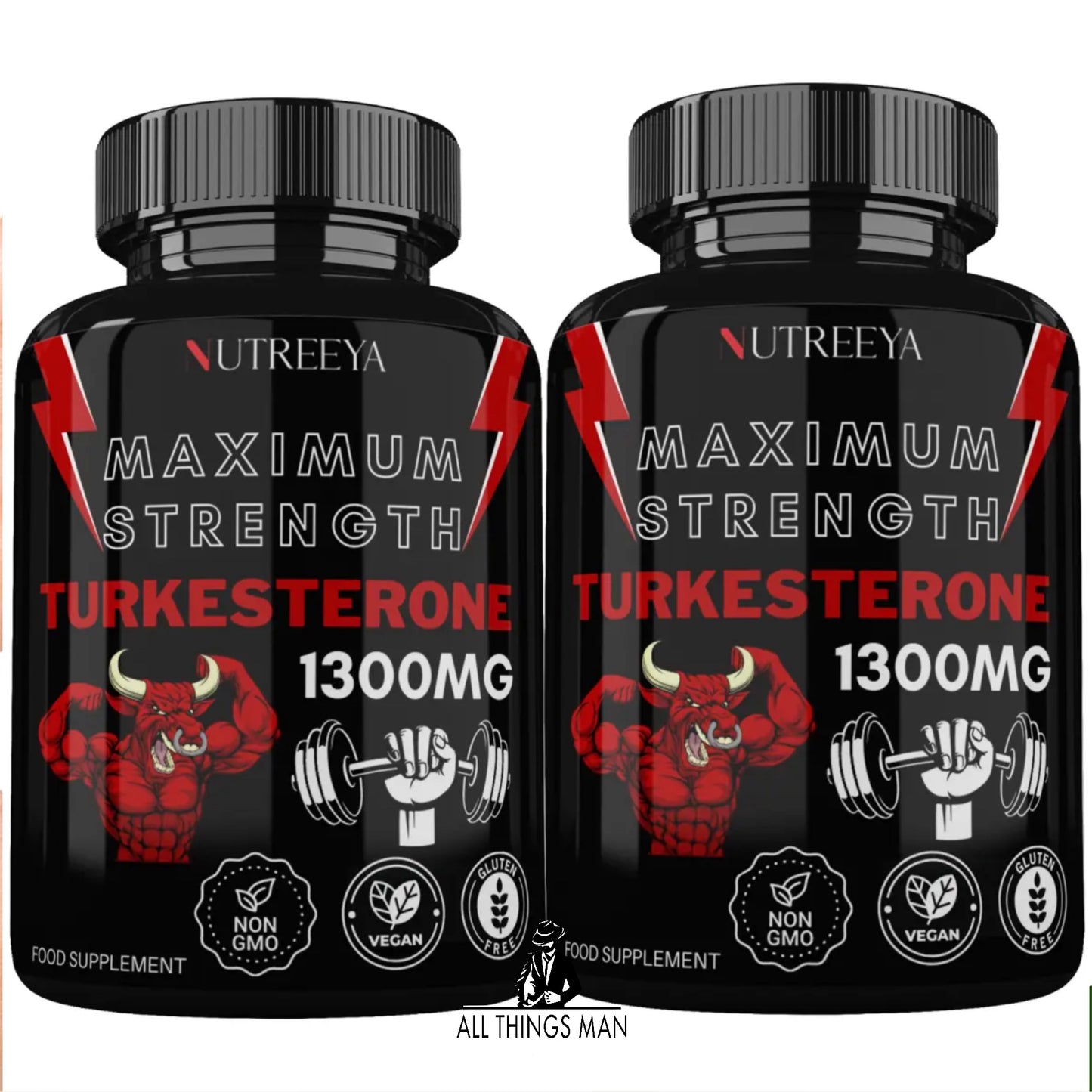 TURKESTERONE 1300mg 2 PACK TESTOSTERONE BOOSTER MAX STRENGTH POTENT