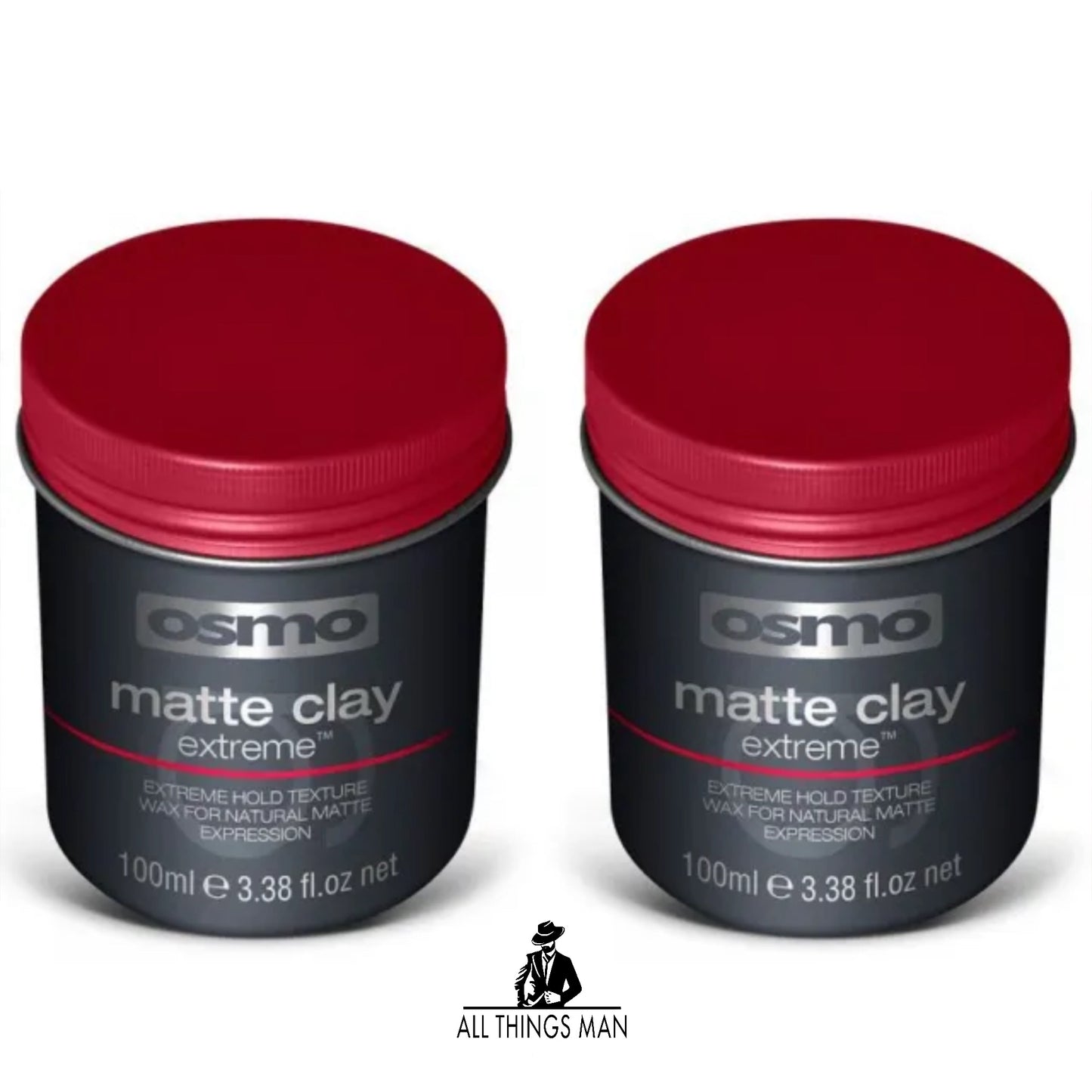 Osmo Matte Clay Extreme Hold Texture Wax (2 x 100ml)