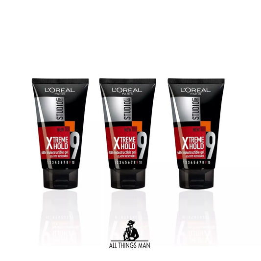 Loreal Studio Line Xtreme Hold 48h Indestructible Hair Gel 150ml-  (Pack of 3)