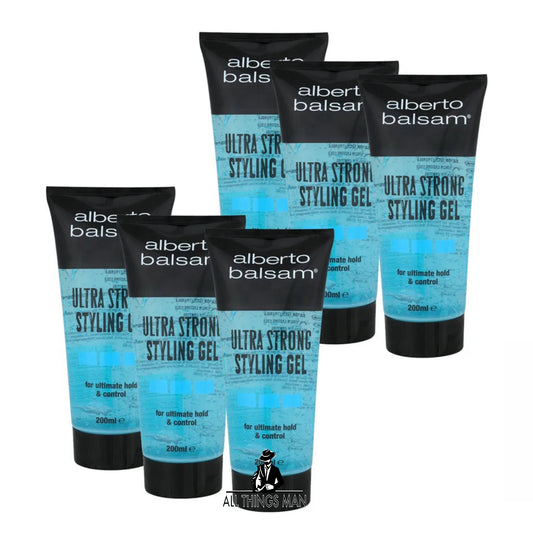 Alberto Balsam Styling Gel Ultra Strong Hair Styling Gel Long Lasting 200ml X 6