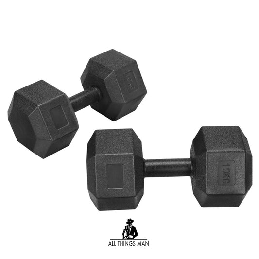 2x10kg Dumbbells Hex Dumbbell Weight Set Hand Weights