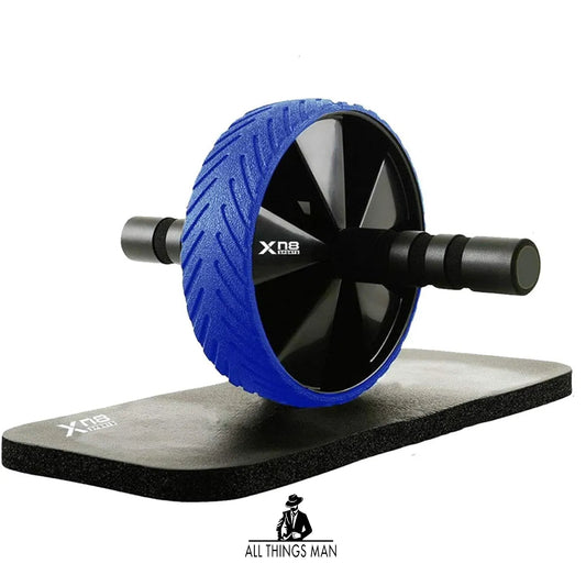 Ab Wheel Exercise Roller with knee mat Abdominal Core Strength Gym Fitness