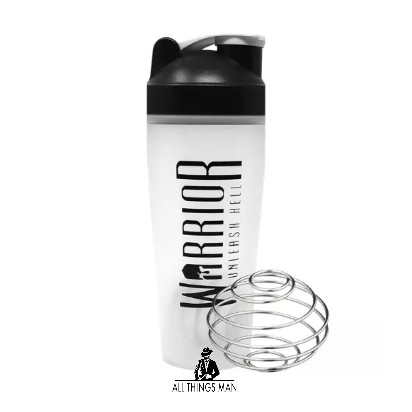 Warrior Smart Protein Shaker Protien Blender Milk Shake Drink Bottle Cup Mixer.