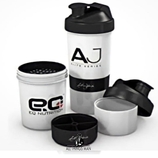 EQ Nutrition Protein Shaker Bottle Anthony Joshua Smart Mixer Flask Boxing Gym