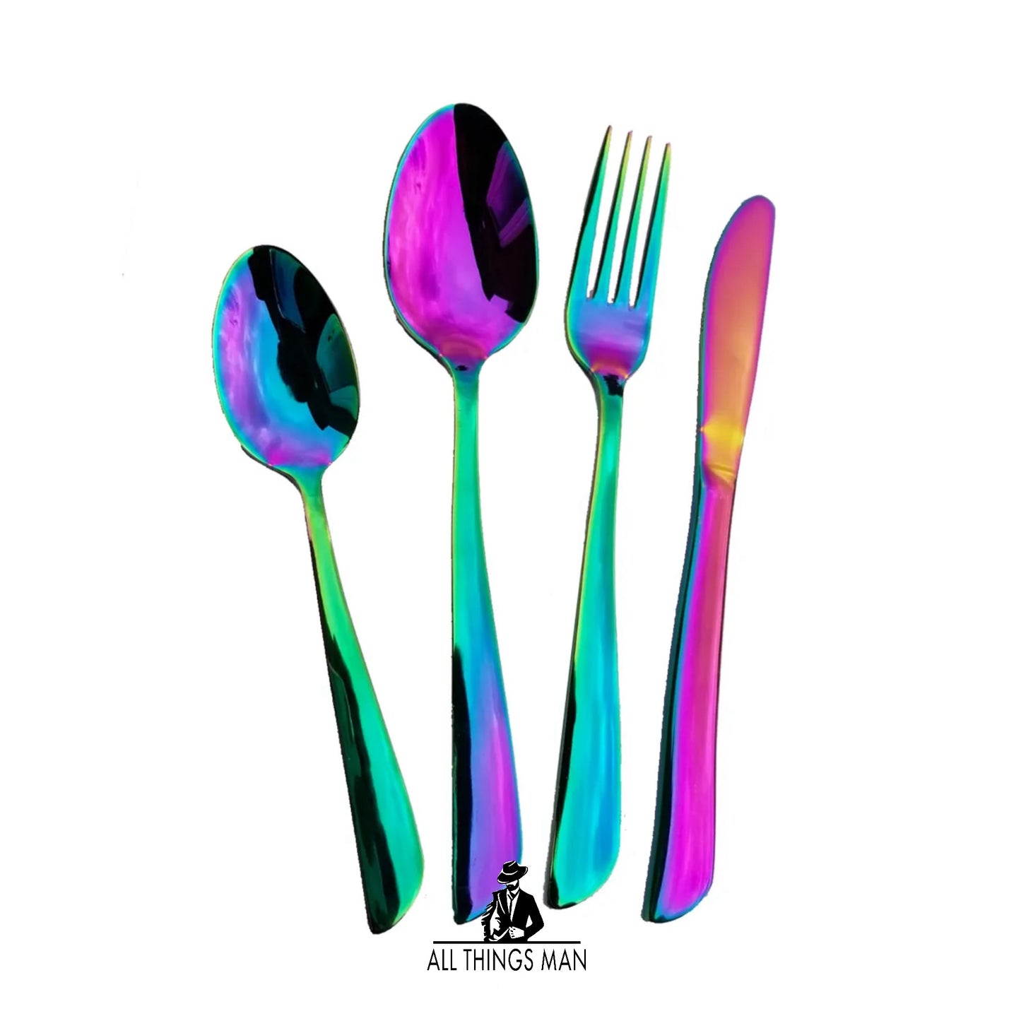 32 piece Amazing New Style Stainless Steel Rainbow Cutlery Set Luxury         ATM.CO.CU01B