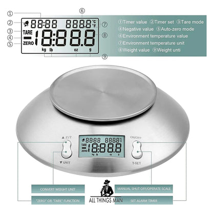 5KG Digital Kitchen Scales Cooking Food Weighing Weight Electronic Scale W/ Bowl.    ATM.CO.SKA.SCA01A