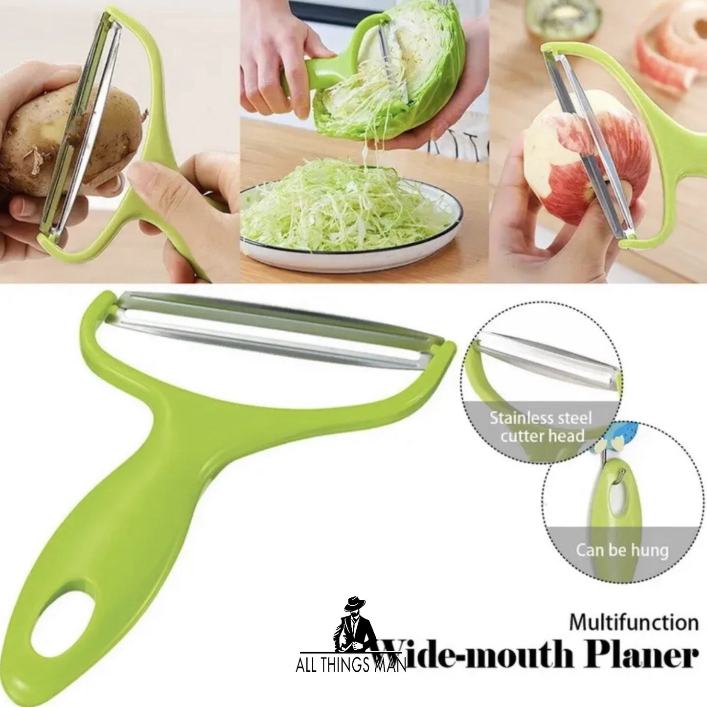 Vegetable Peeler Cabbage Grater Salad Slicer Cutter Kitchen Gadgets Tools Home.        ATM.CO.KG.VS01A