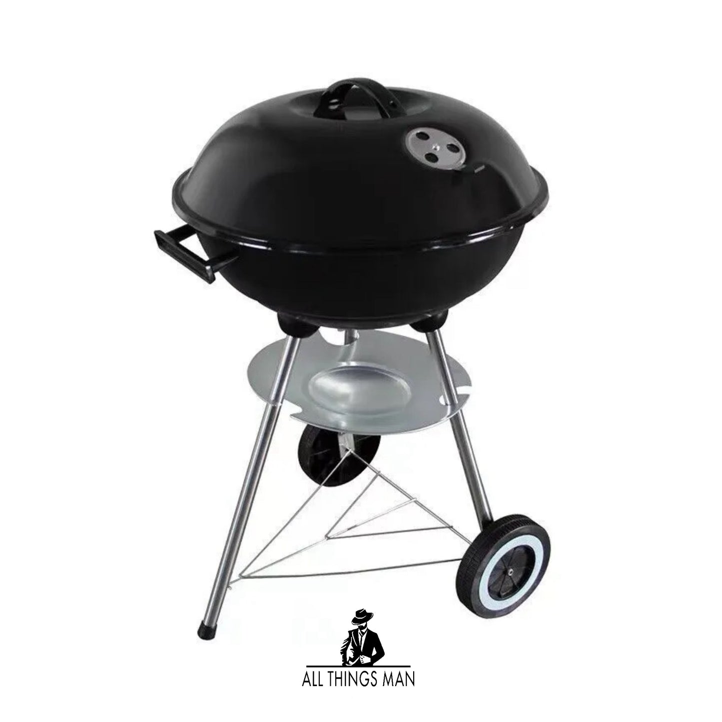 Portable Round Kettle Charcoal Grill BBQ Outdoor Heat Control Party BBQ Grill.      ATM.CO.OC.BG01A