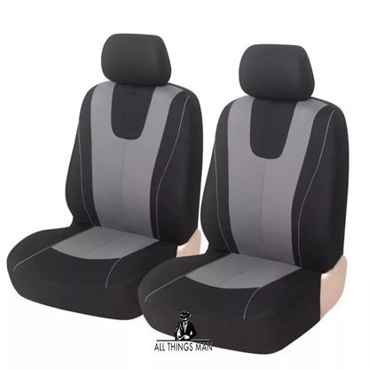 2Pcs Universal Front Seat Covers Car Van Black Washable Protector Breathable