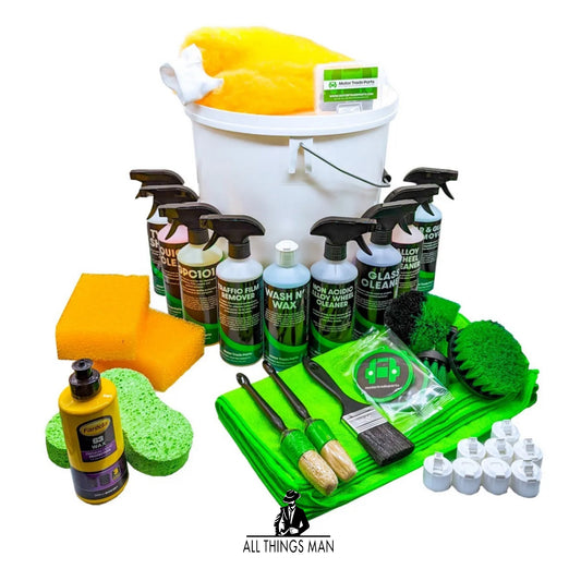 Car Valeting kit Wash Wax Kit Microfibre Bucket Car Cleaning