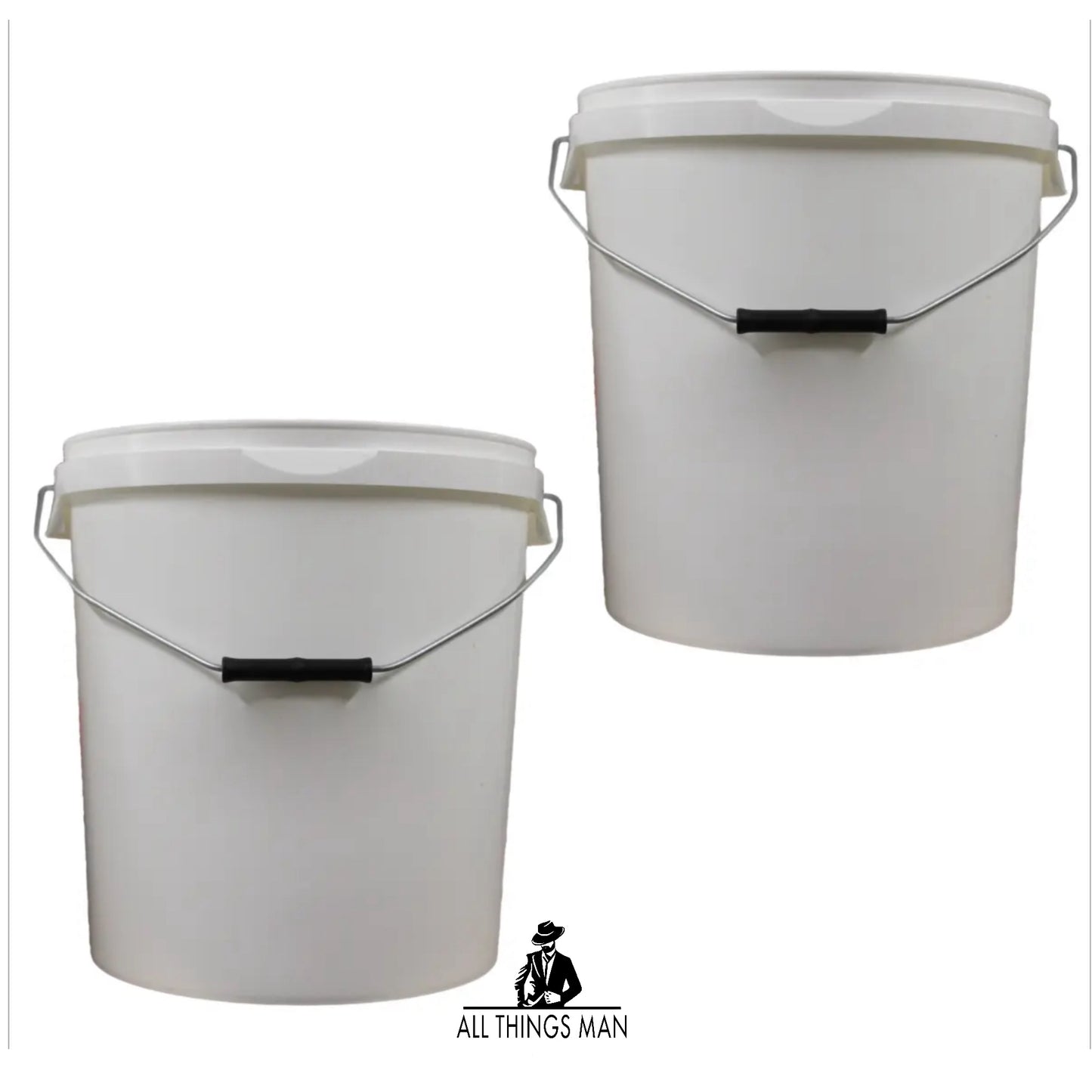 2 X DETAIL GEAR ® 20L (5 Gallon) Sturdy Car Wash Cleaning Bucket With Handle