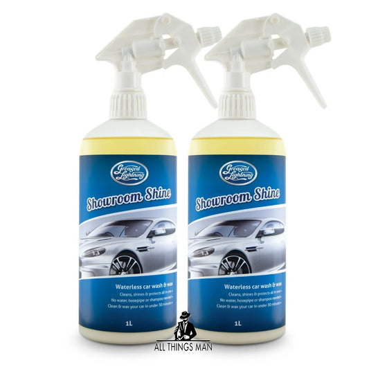 Waterless Wash Wax & Polish Showroom Shine Twin Pack By Greased Lightning 1L