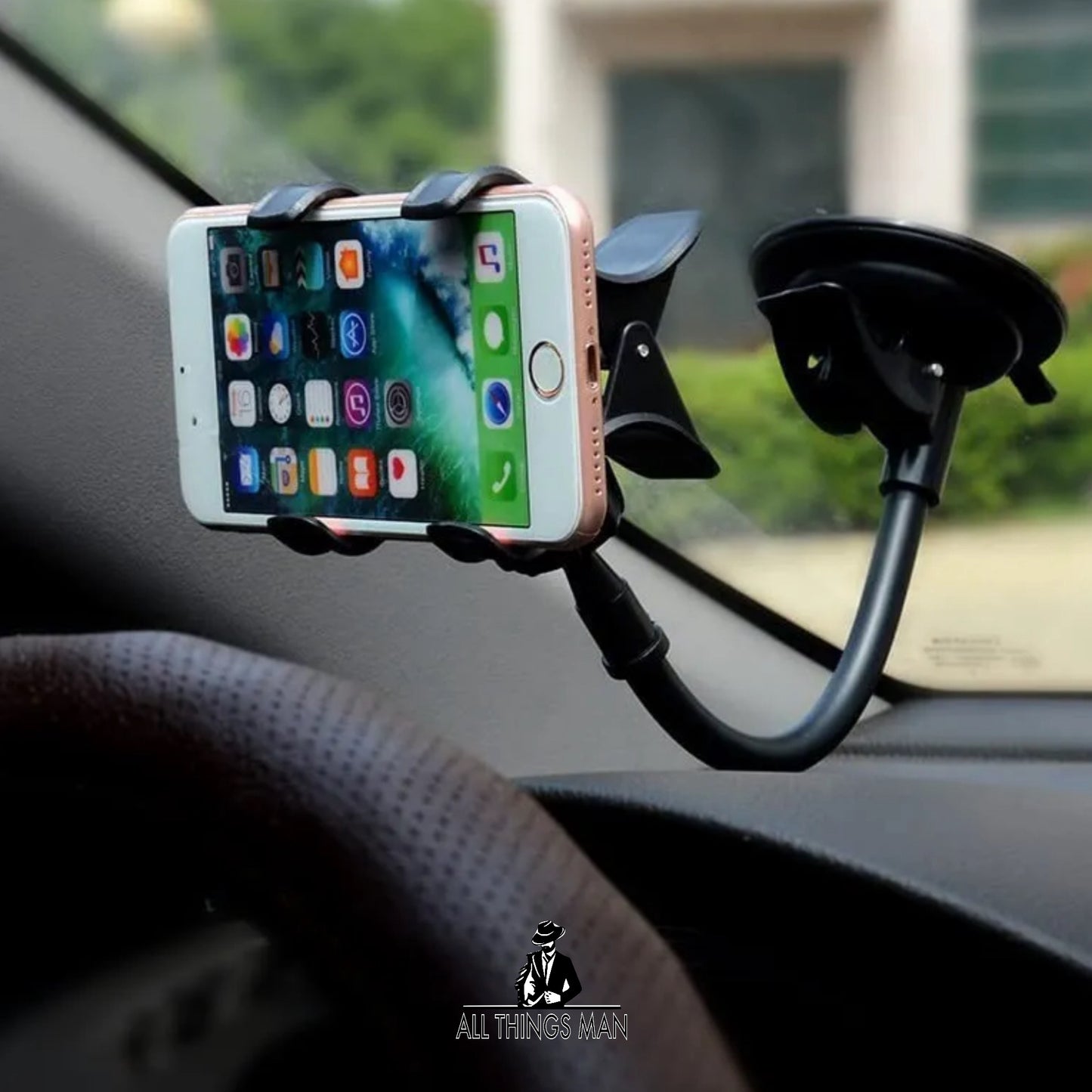 In Car Phone Holder 360° Rotatable iPhone Mobile Phone Suction Universal Mount