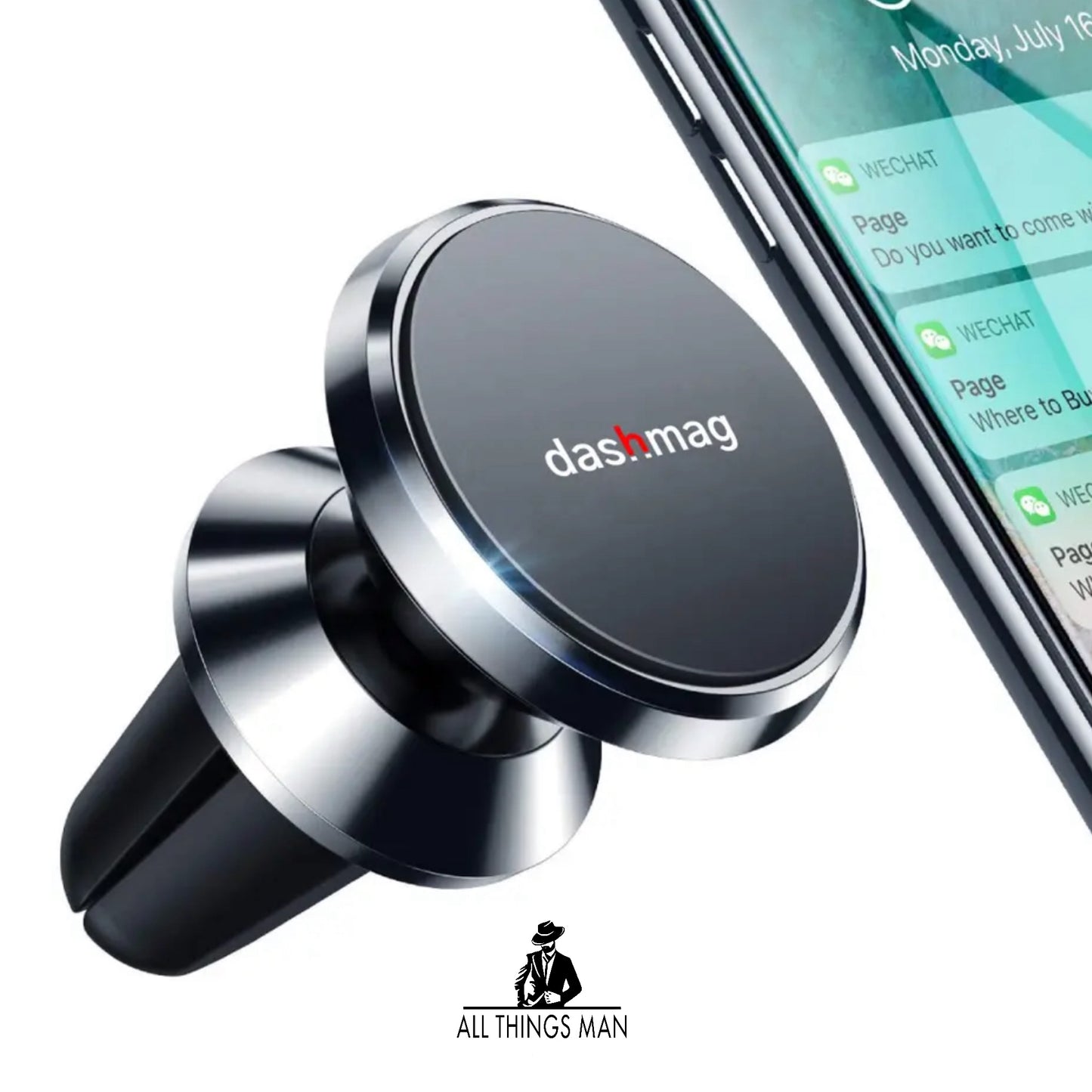 Car Magnetic Phone Holder Air Vent Mount Universal AirVent Phone Rotate 360 Van