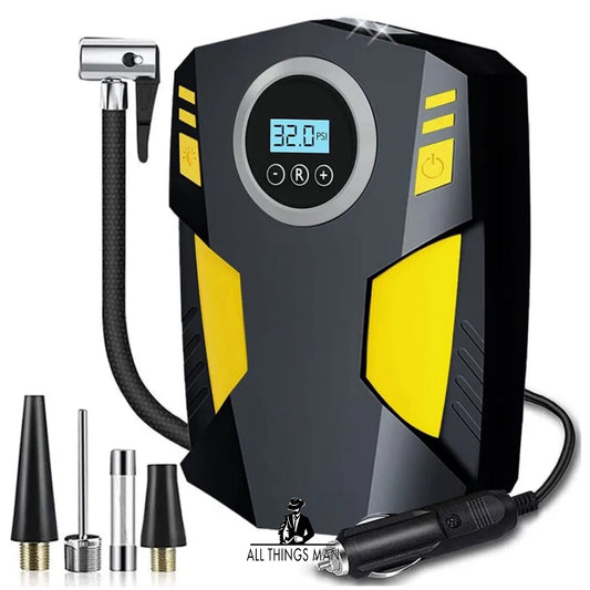 Digital Corded Car Tyre Inflator Pump Portable 150PSI Air Compressor LED Light