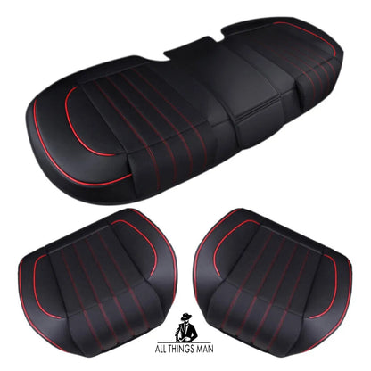 Car Front Rear Seat Cover Full Surround Leather Auto Seat Chair Cushion Luxury