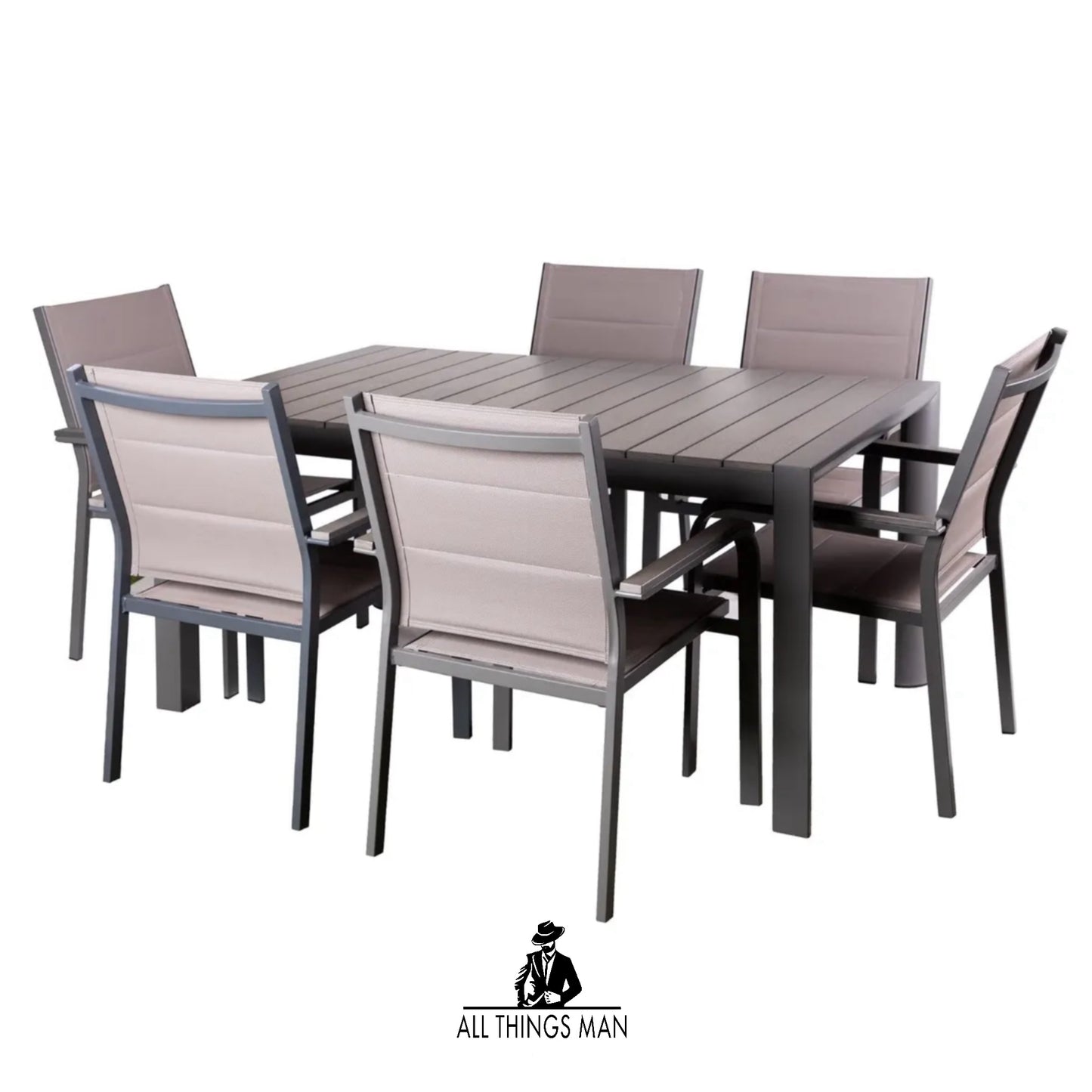 Alfresia Mykonos Garden Dining Set 6 Seater - Outdoor Tables and Chairs Set