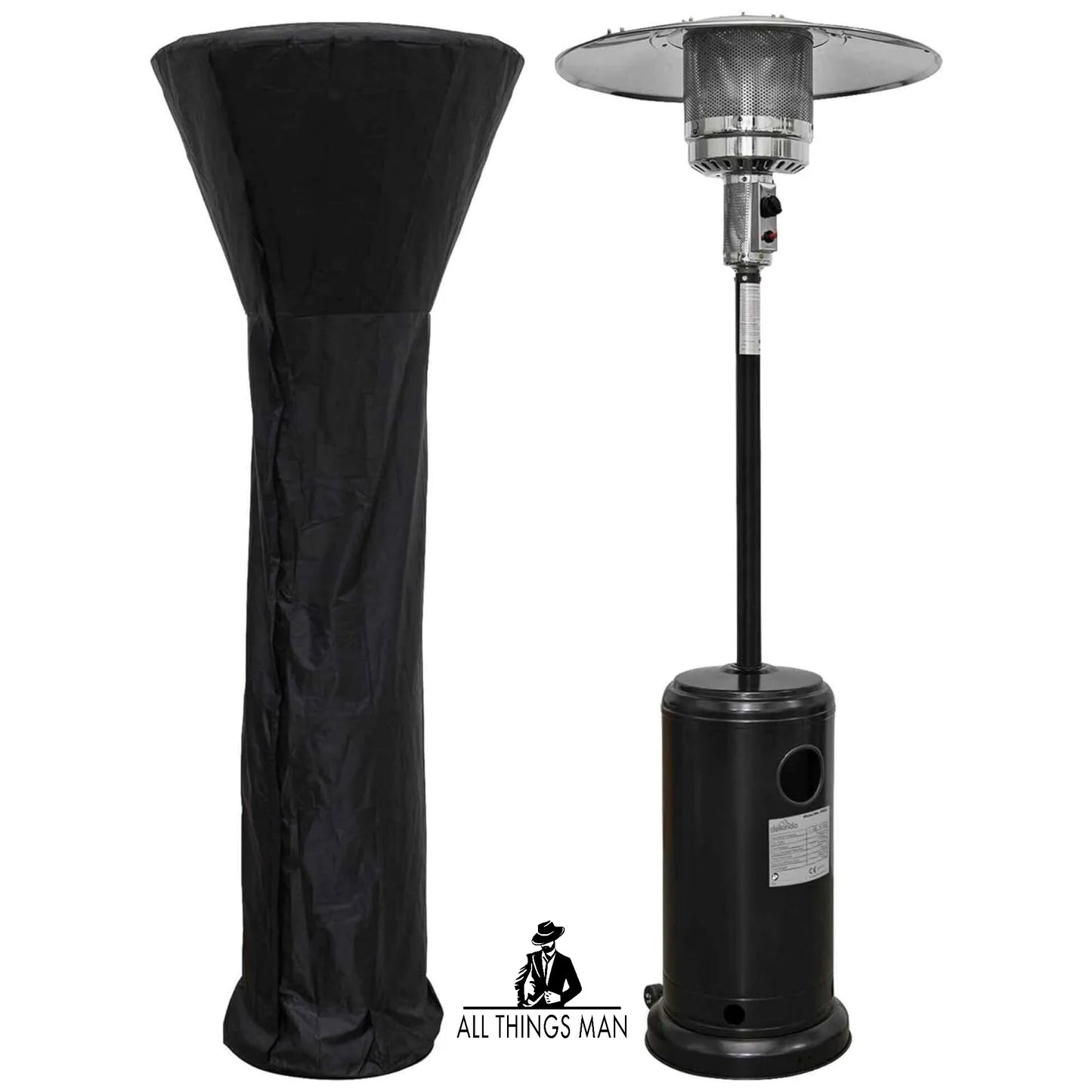 Patio Heater Outdoor Garden Gas13kW Commercial & Domestic Use Black