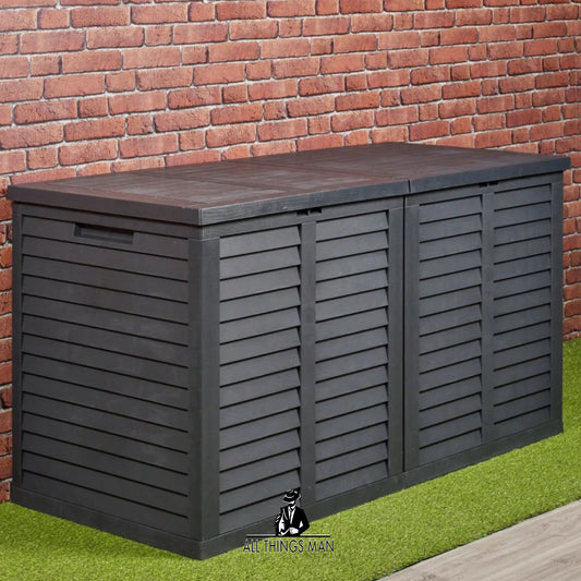 Large 750L Garden Storage Outdoor Box Plastic Utility Chest Unit Box Waterproof