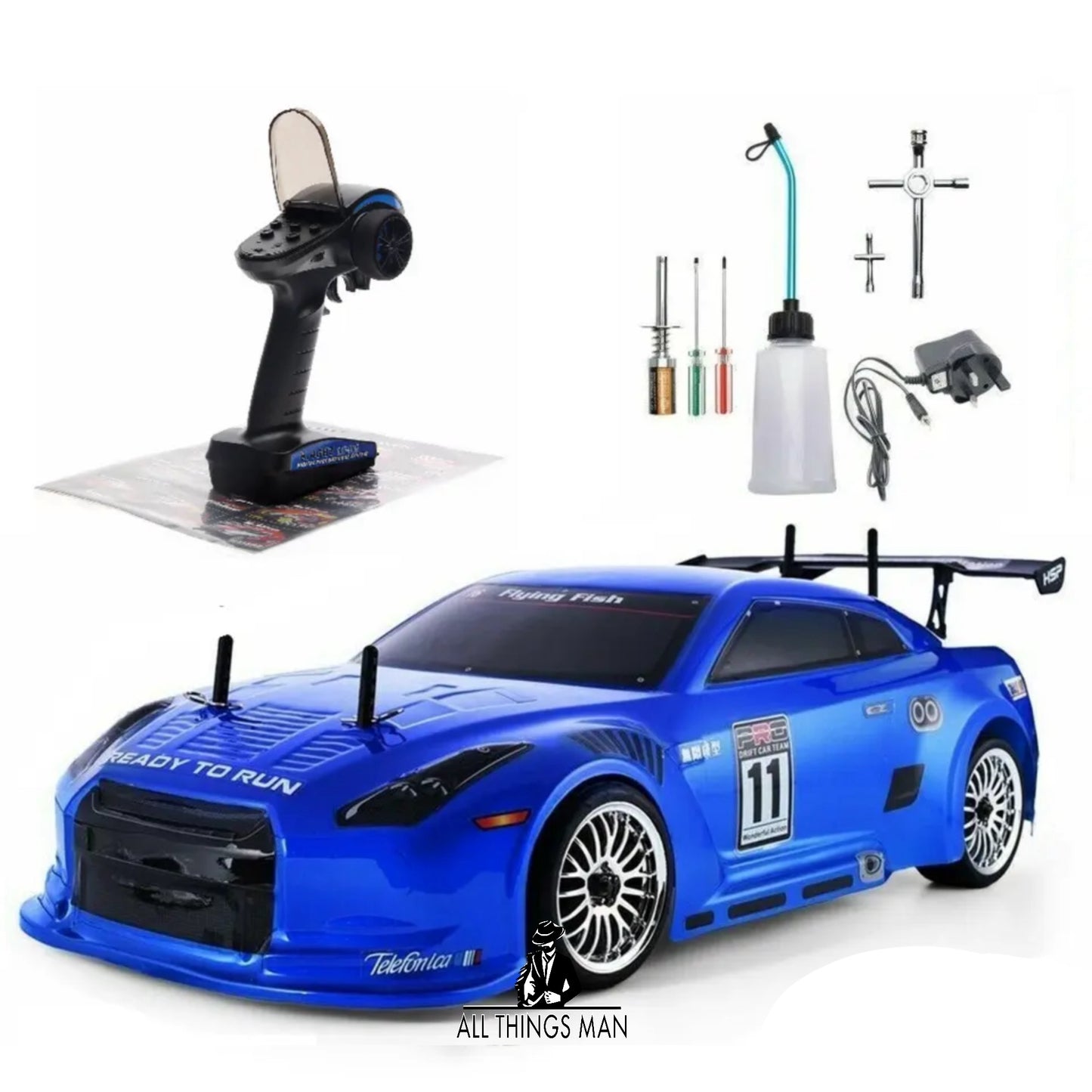 Petrol Nitro RC Car With Two Speed Gearbox - Remote Control Car & STARTER KIT