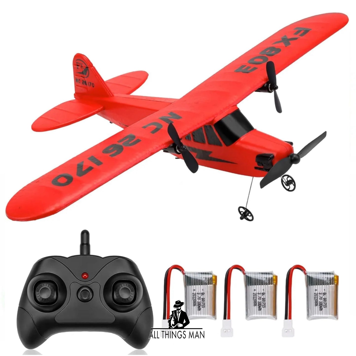 RC Plane 2 Channels 2.4Ghz Remote Control Airplane Ready to Fly EPP Aircraft