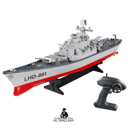 RC Speed Destroyer Battle Ship Boat Dual Motors 2.4G Remote Control Navy Toy