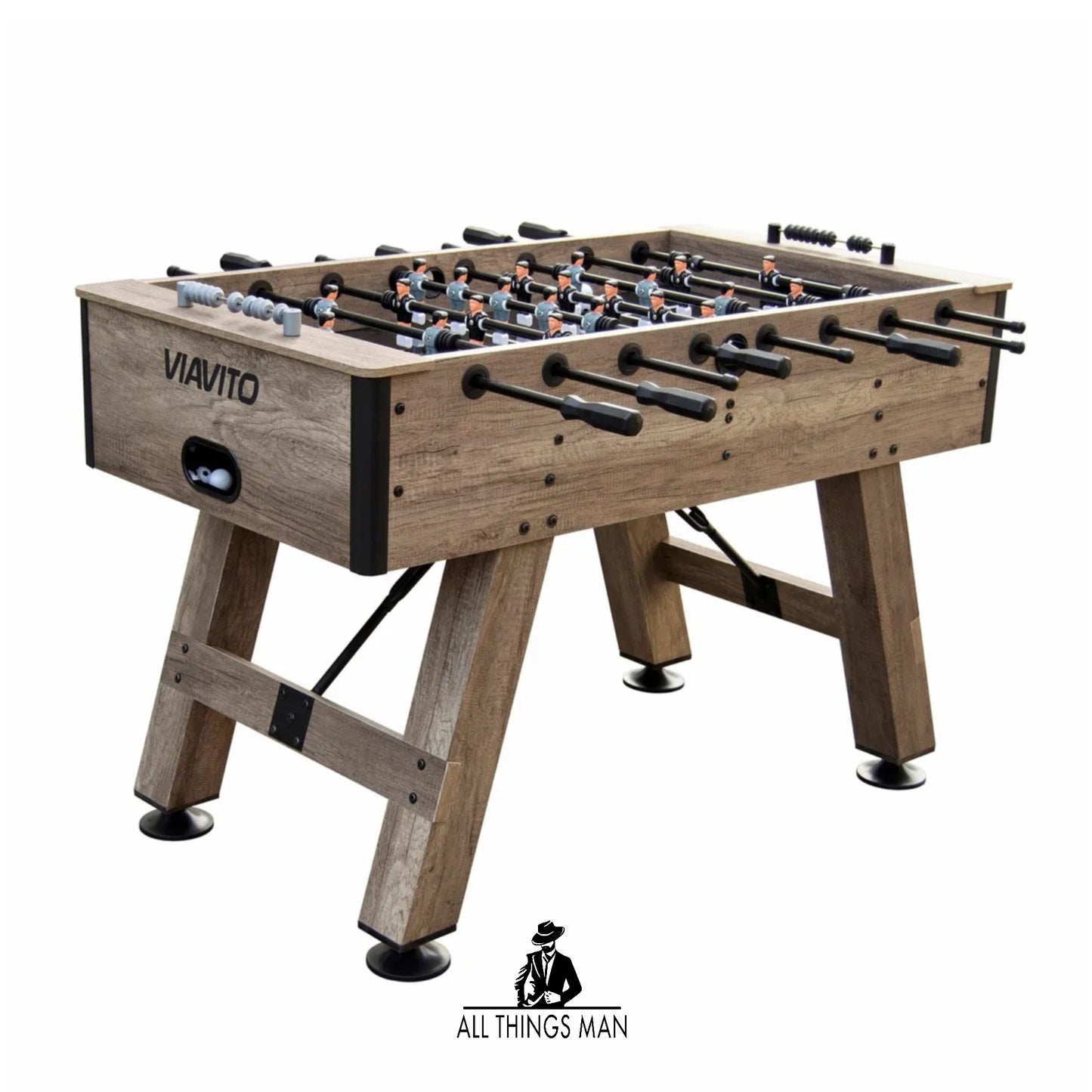 Viavito FT500 Indoor Football Soccer Foosball Family Game Table with 4 Balls