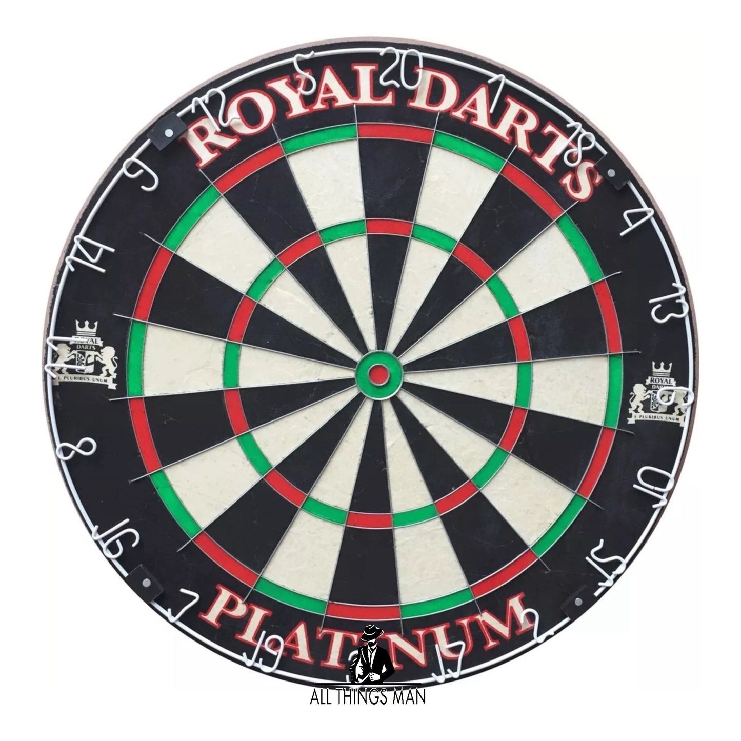 Royal Darts Dartboard Platinum, Dartboard for Steel Darts, Sisal Dartboard, Tour