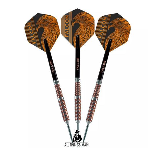 FALCON™ Darts 22g F1 Tungsten Darts Set Barrels, Flights, Shafts,+ FREE wallet