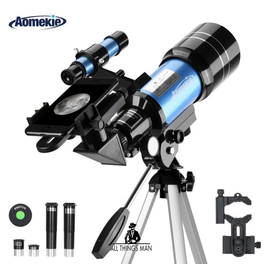 30070 Telescope 15-150X W/ Tripod Phone Adapter for Moon Watching Beginner Gift