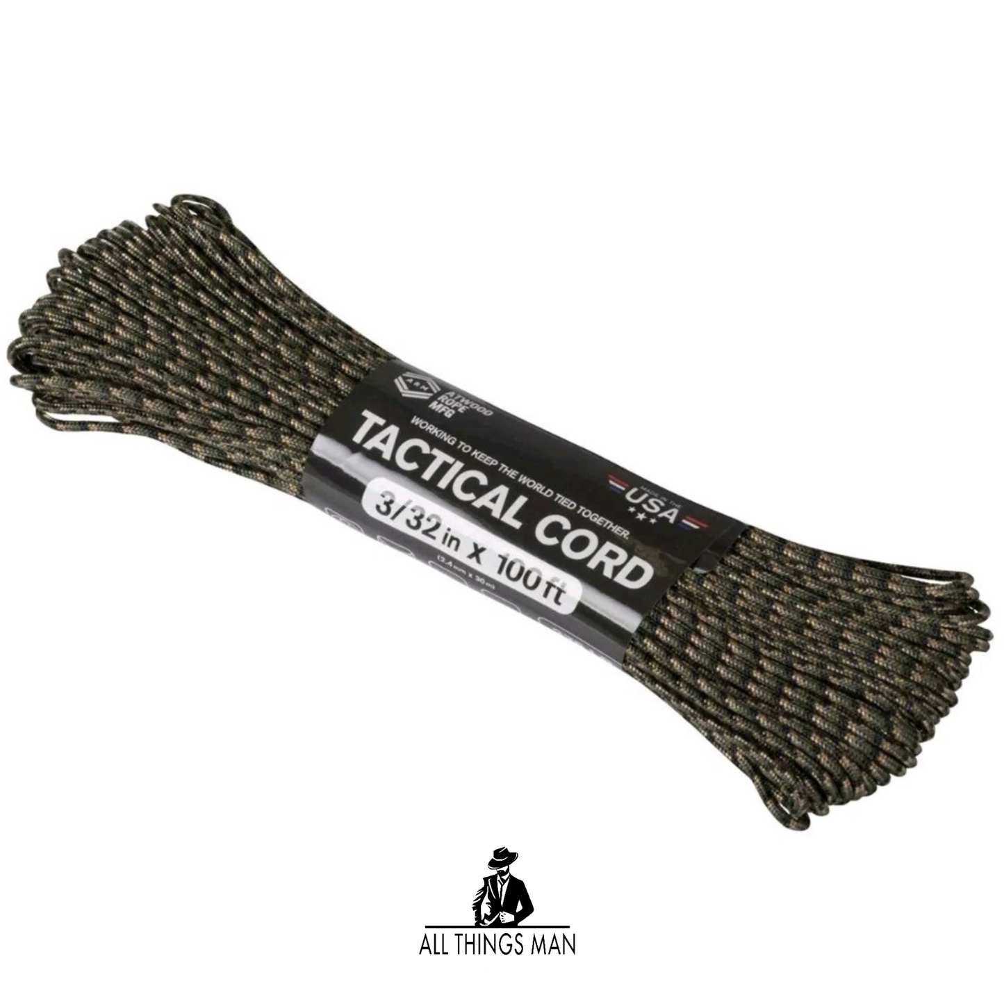 Atwood Rope 275 Tactical Cord 100ft Camping Survival Kit Multi Purpose Nylon