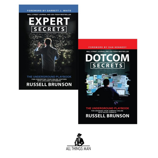 Russell Brunson Collection 2 Books Set (Expert Secrets, Dotcom Secrets)- Paperback