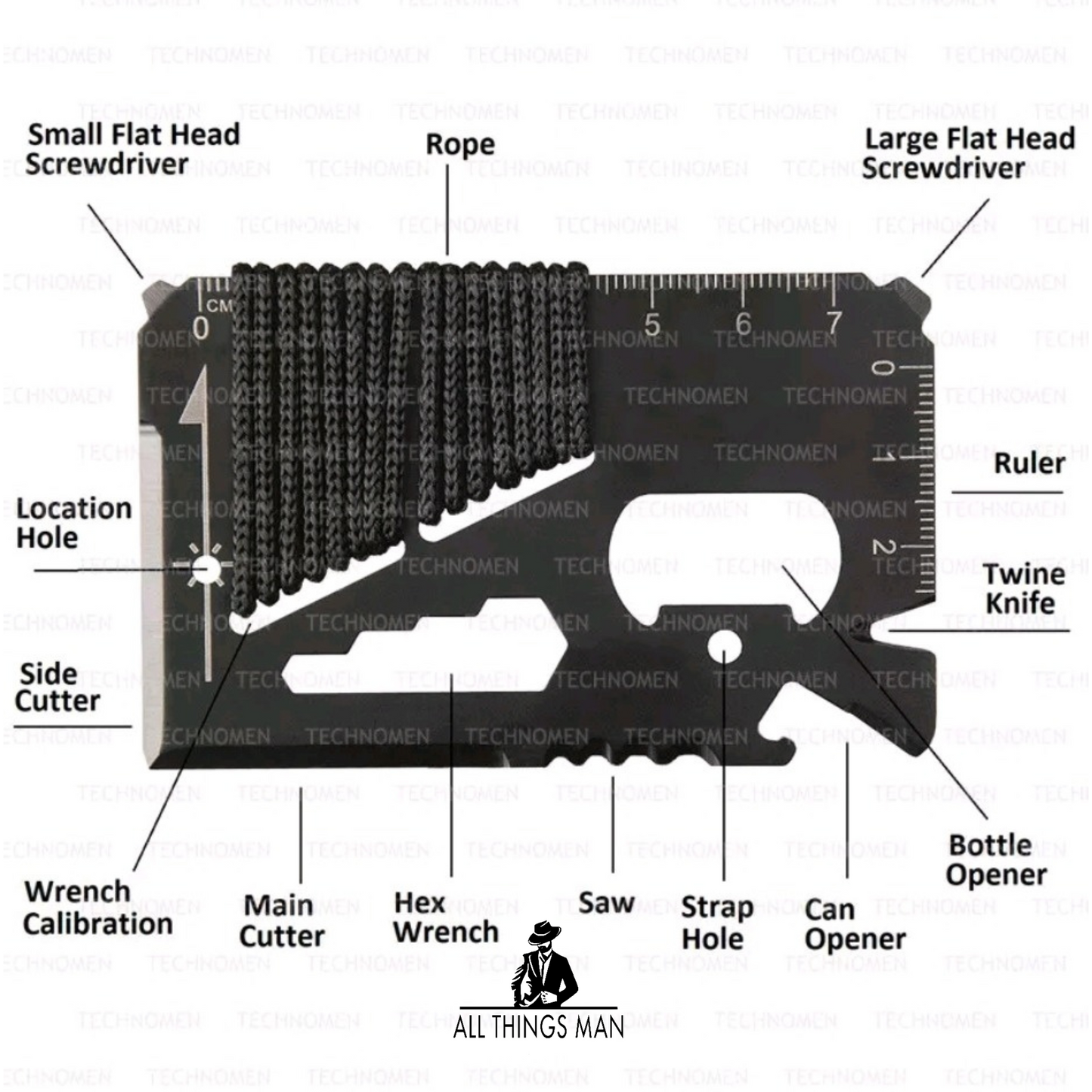 14 in 1 MULTIFUNCTION MULTI FUNCTION FUNCTIONAL OUTDOOR SURVIVAL POCKET TOOL