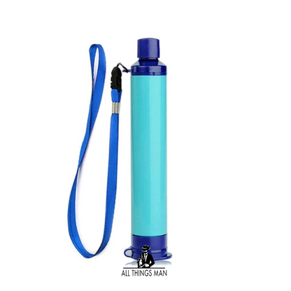 Portable Camping Hiking Emergency Life Survival Purifier Water Filter Straw Tool